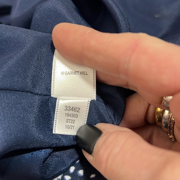 Garnet Hill NWOT Marina Crepe Dress Size 14 - Picture 10 of 12